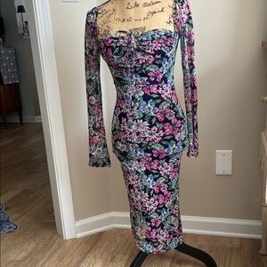 Floral Long Sleeve Dress